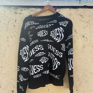 *RARE* GUESS Monochrome Logo Sweater